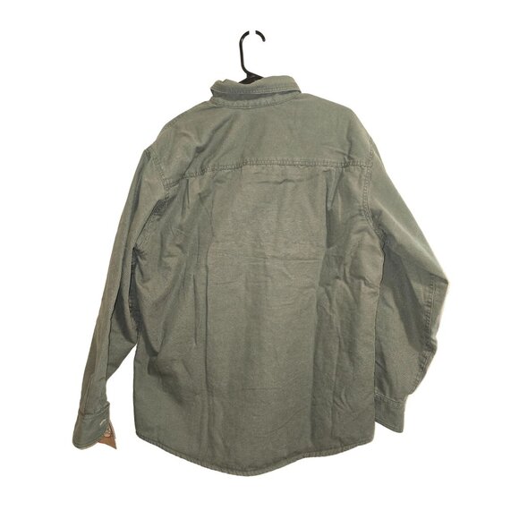 NWT Woolrich Mens Olive Padded Work Jacket Duster M 100% Cotton Outer Gorpcore - Picture 2 of 5